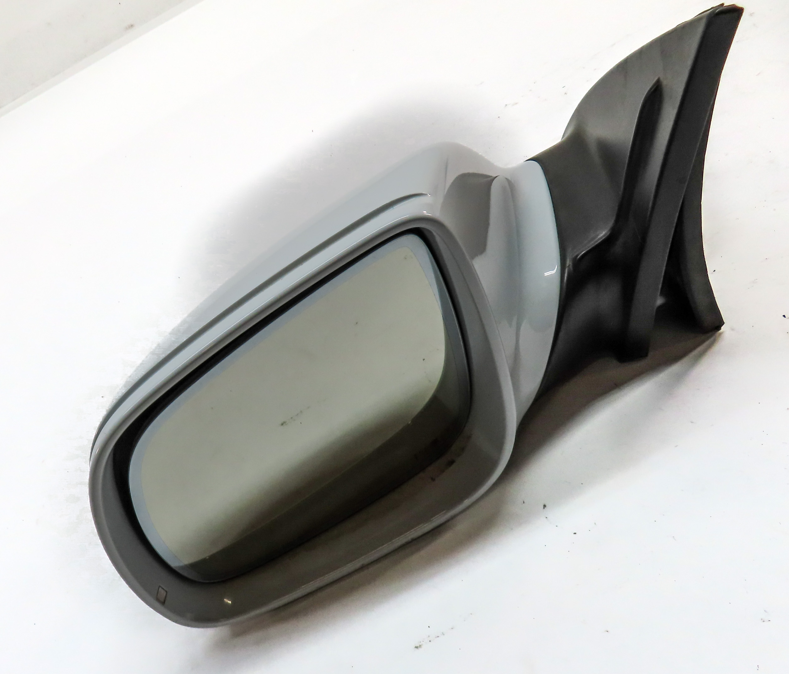 13-15 AUDI Q7 (4L) LEFT P-FOLD MEMORY HEAT AUTODIM BLIND SPOT MIRROR (White) — exact item pictured